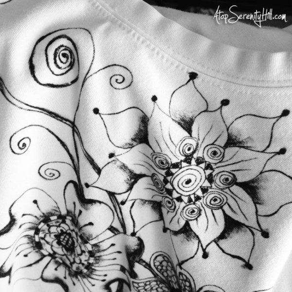 Роспись маркерами по ткани