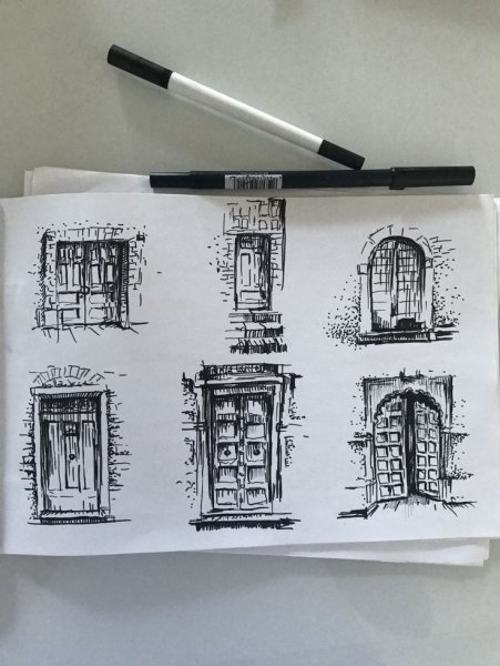 Скетчи маркерами