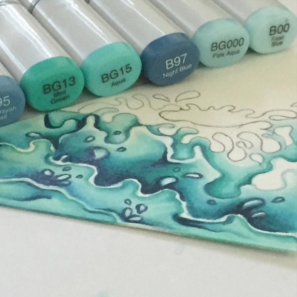 Вода маркерами