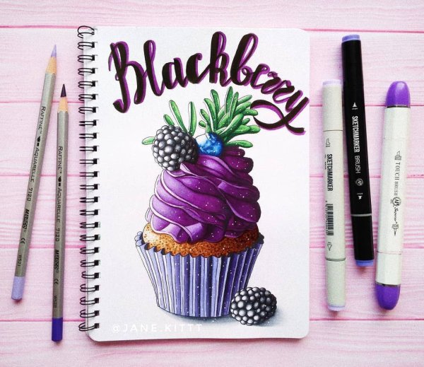 Открытки маркерами