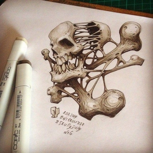 Череп из узоров