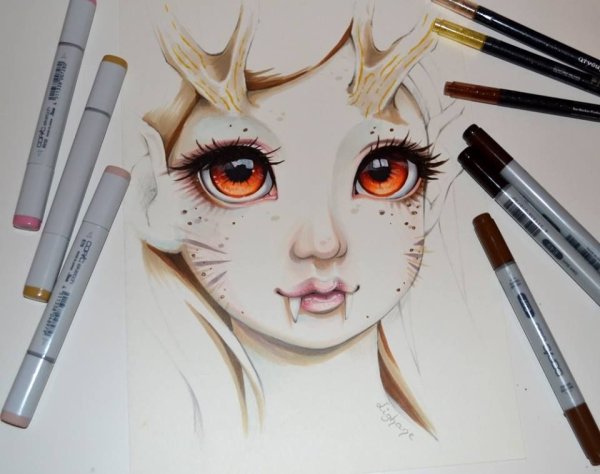 Копик маркерами Lighane Драконий глаз