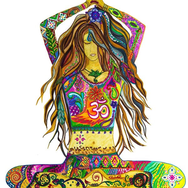 Инди КИД хиппи живопись