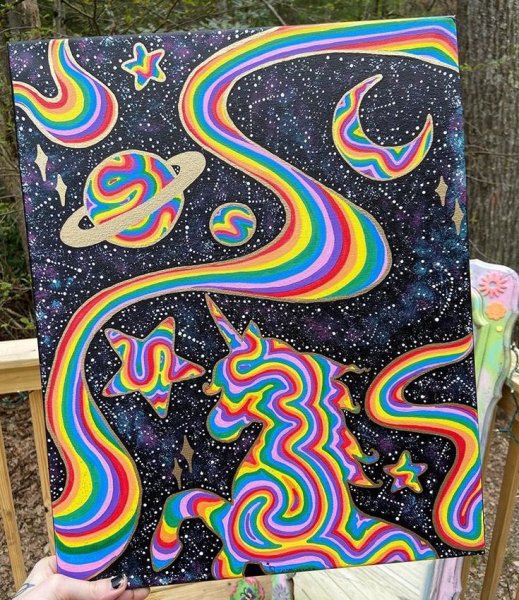 Хиппи живопись 2020