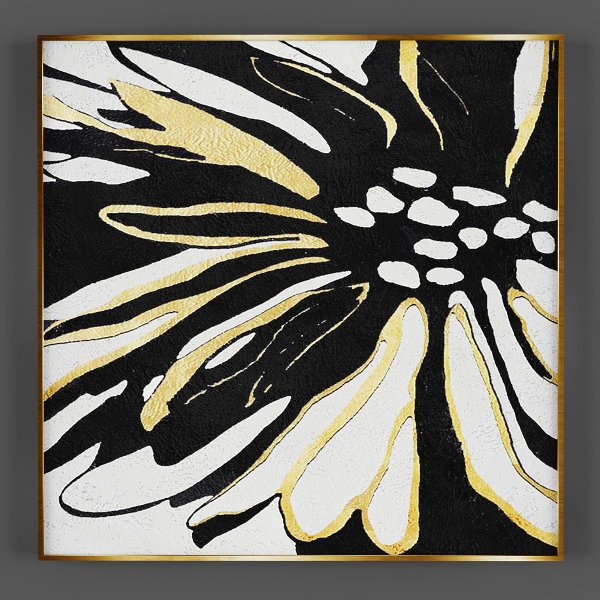 Графика с сусальным золотом