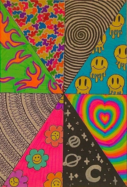 Идеи для рисования радужные