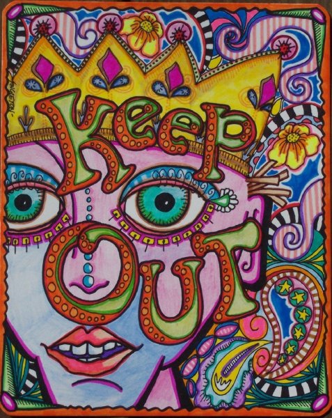 Хиппи живопись психоделика Елена