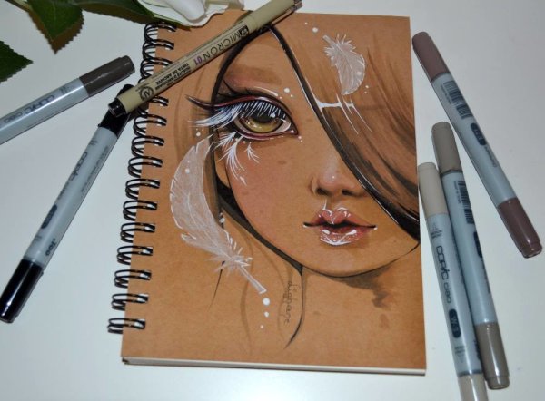 Портреты маркерами Copic sketc
