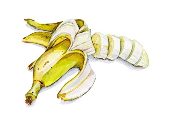 Как нарисовать банан легко