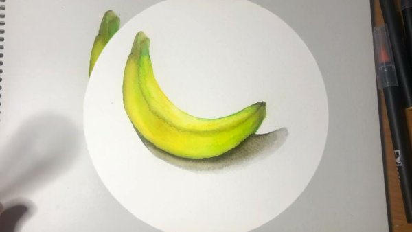 Банан фломастерами