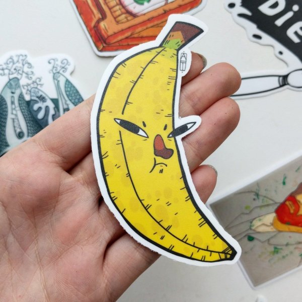 Банан маркерами