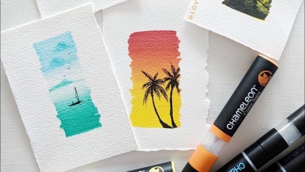 Идеи для рисования маркерами Touch для начинающих