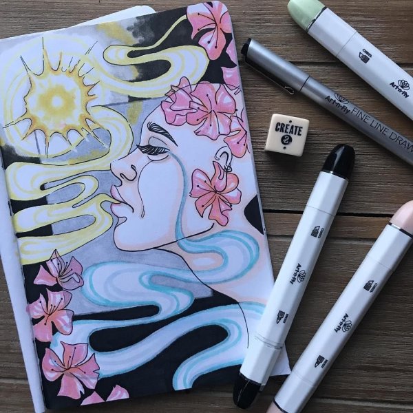 Рисунки маркерами для мальчиков