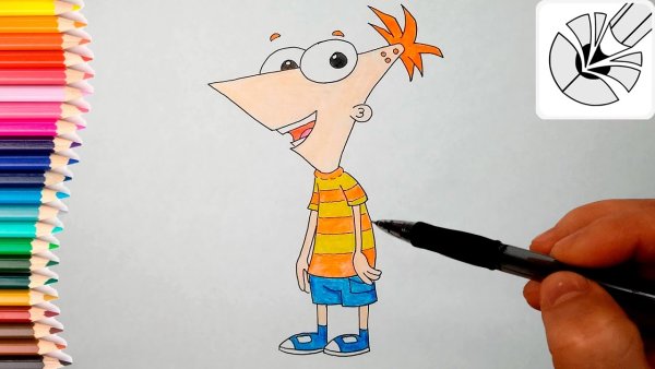 Рисунки фломастерами из мультиков