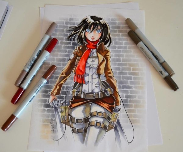 Рисование людей маркерами