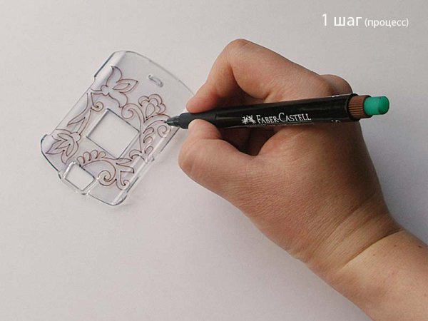 Фломастеры для рисования на чехле для телефона