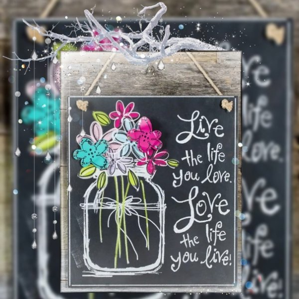 Рисунки меловым маркером на стекле