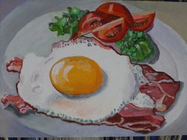 Яичница в живописи