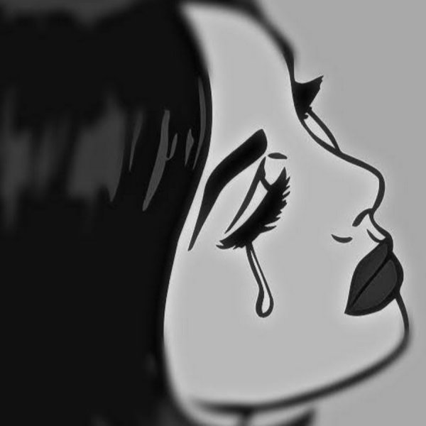 Поп-арт плачущая девушка