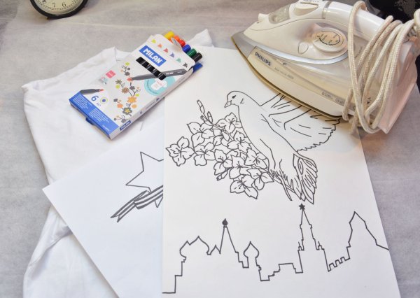 Роспись по ткани фломастерами