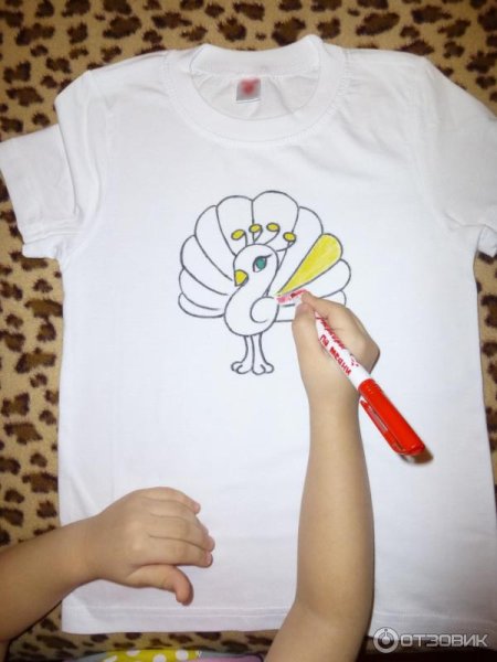 Роспись по ткани фломастерами