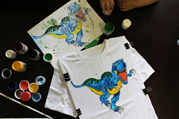 Роспись по ткани фломастерами