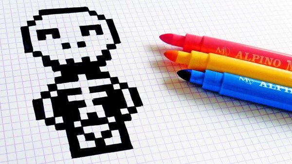 Рисунки по клеточкам лёгкие