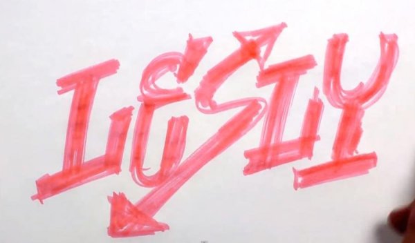 Надписи маркером