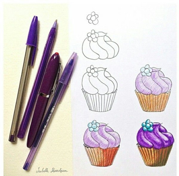 Кекс для скетчбука