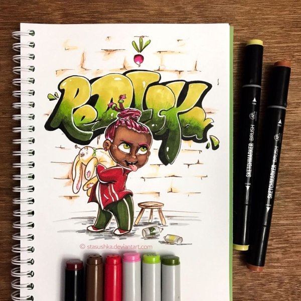 Рисунки маркерами для подростков