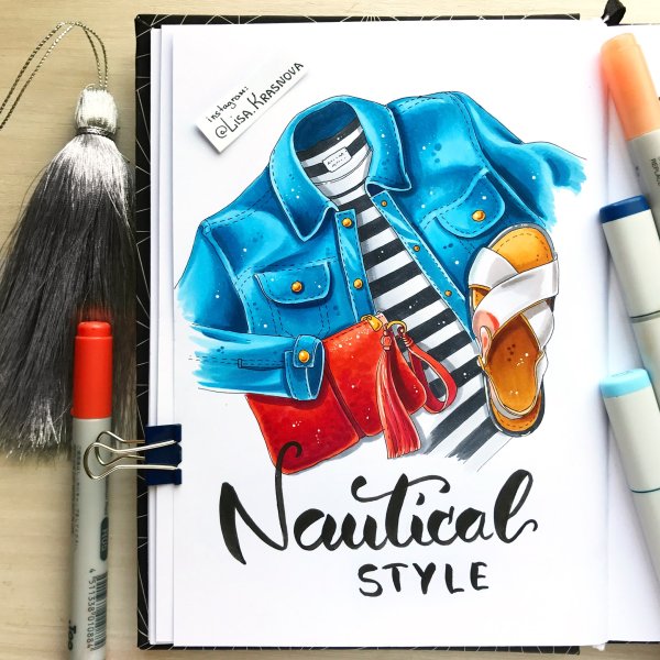 Рисование скетчей маркерами