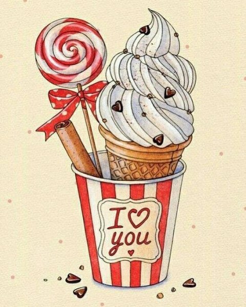 Скетчи маркерами сладости