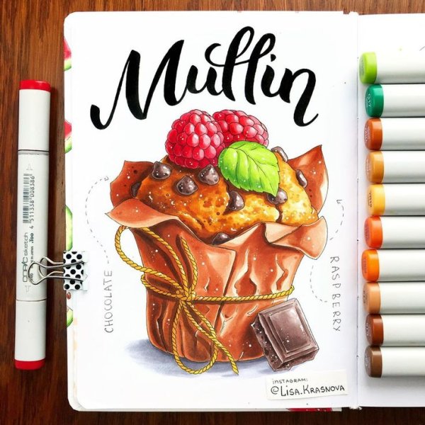 Скетчи маркерами