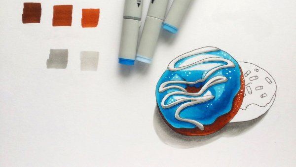 Рисование спиртовыми маркерами для начинающих