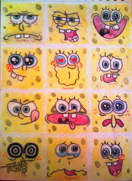 Губка Боб для скетчбука