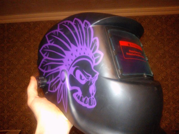 Маска сварщика Разрисованная