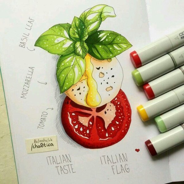 Скетчбук еда