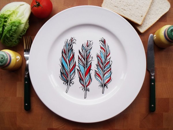 Рисование на тарелках