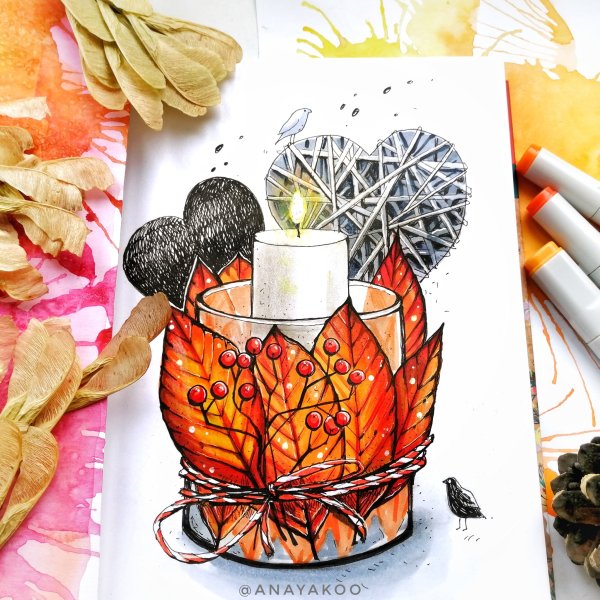 Осенний скетч