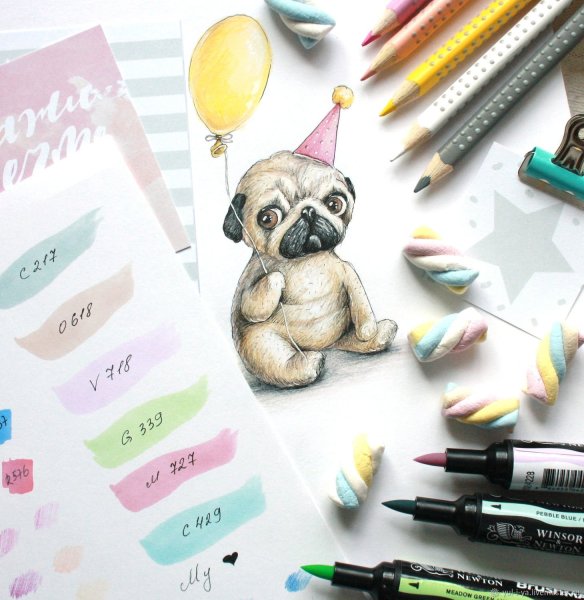 Скетчинг Мопс