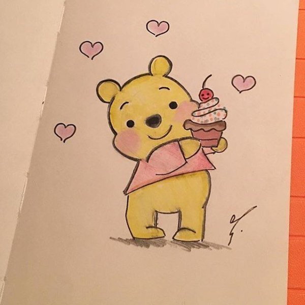 Медведь маркерами