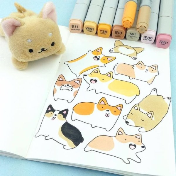 Прикольные рисунки акварелью