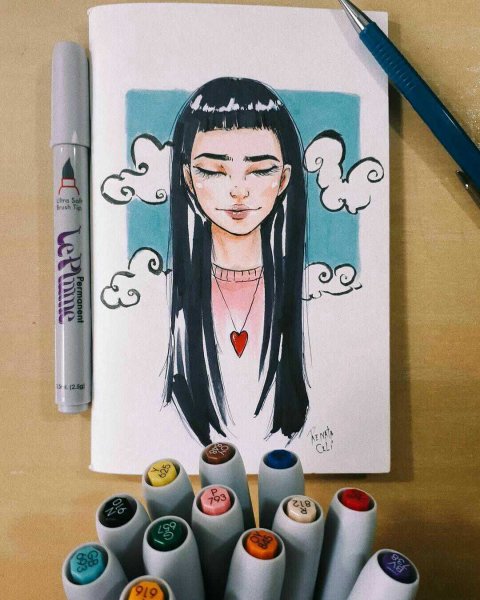 Идеи для рисунков маркерами