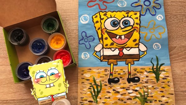 Раскраска губка Боб