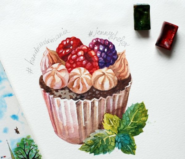 Скетчинг Десерты