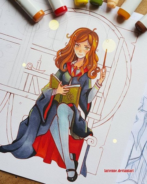 Идеи для скетчбука на тему Гарри Поттер