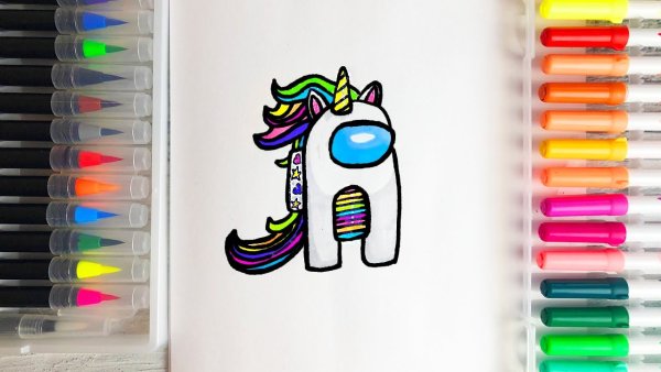 Амонг АС скин единорога