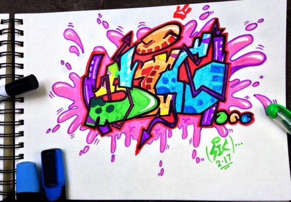Граффити скетчбук