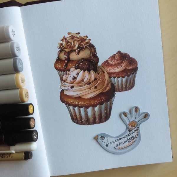 Скетчбук вкусняшки