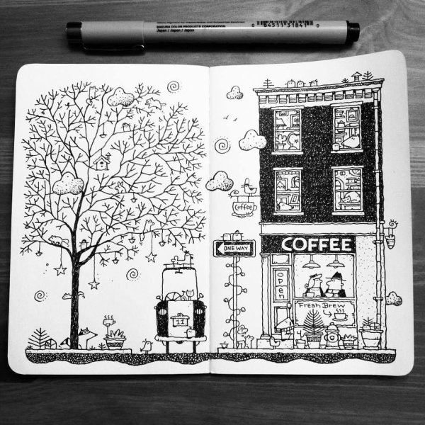 Рисунки для скетчбука